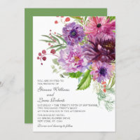 Elegante einfarbige Hochzeit der Wasserfarben