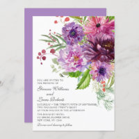 Elegante einfarbige Hochzeit der Wasserfarben