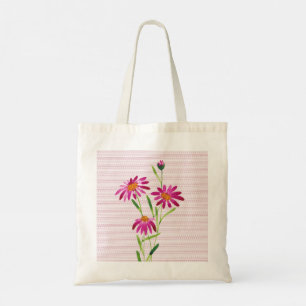 Elegante Einkaufstasche mit rosa Blumen