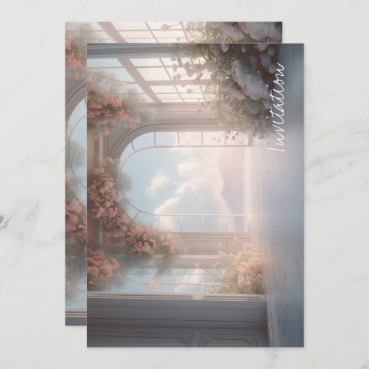 Elegante Einladung (Vorne/Hinten)