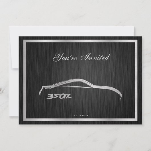 Elegante Einladung 350Z (Vorderseite)
