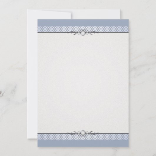 Elegante Einladung an den Grenzen (Rückseite)