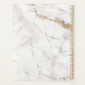 Elegante Einladung aus Marmor-Monogramm Planer (Rückseite)