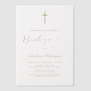 Elegante Einladung De Bautizo Hija Girl Taufe