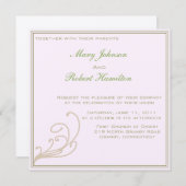 Elegante Einladung mit Scroll Detail (Vorne/Hinten)