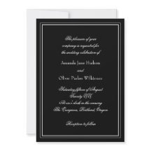 Elegante Einladung mit zwei Grenzen und Skripttext