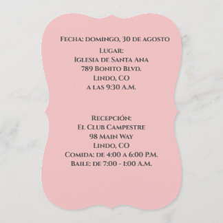 Elegante Einladung zu Quince Años - Quinceanera