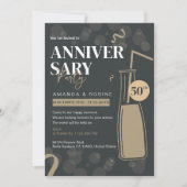 Elegante Einladung zum 50-jährigen Jubiläum (Vorderseite)