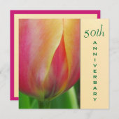 Elegante Einladung zum 50-jährigen Jubiläum (Vorne/Hinten)