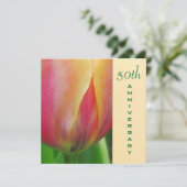 Elegante Einladung zum 50-jährigen Jubiläum (Stehend Vorderseite)