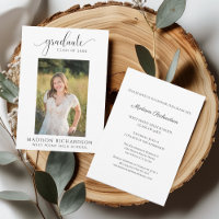 Elegante Einladung zum Abschlussfoto-Open-House