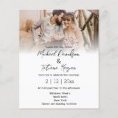 elegante Einladung zum Foto (Vorderseite)