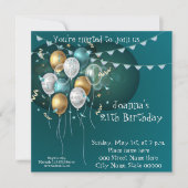 Elegante Einladung zum Geburtstag (Vorderseite)