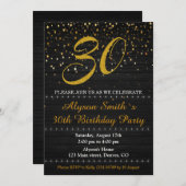 Elegante Einladung zum Geburtstag Erwachsene einla (Vorne/Hinten)