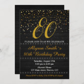 Elegante Einladung zum Geburtstag Erwachsene einla (Vorne/Hinten)