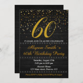 Elegante Einladung zum Geburtstag Erwachsene einla (Vorne/Hinten)