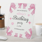 Elegante Einladung zum Geburtstag - Machen Sie Ihr Sockelschild (In Situ)