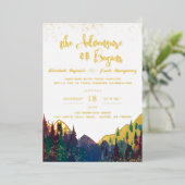 Elegante Einladung zum Hochzeitsfeiern (Stehend vorne)