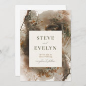 Elegante Einladung zum Hochzeitsfeiern mit Soft Hu (Vorne/Hinten)