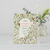 Elegante Einladung zum Hochzeitsfest bei Botanisch (Stehend vorne)