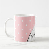 Elegante Einladung zum Hochzeitskleid Kaffeetasse (Links)