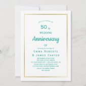 Elegante Einladung zum Hochzeitstag (Rückseite)