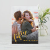 Elegante Einladung zum Hochzeitstag (Stehend Vorderseite)