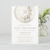 Elegante Einladung zum Hochzeitstag (Stehend Vorderseite)