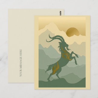 Elegante Einladung zum Jahr des Ziege 2027 Postkarte