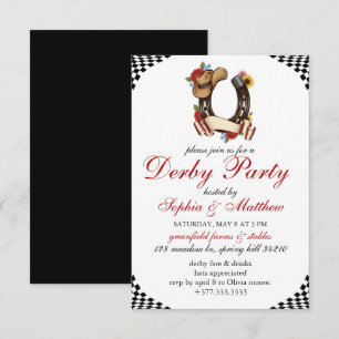 Elegante Einladung zum Kentucky Derby Pferderennen