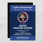 Elegante Einladung zum politischen Abendessen (Vorne/Hinten)