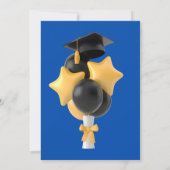 Elegante Einladung zur Abschlussfeier (Rückseite)