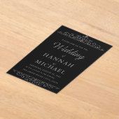Elegante Einladung zur Black & Gold Hochzeit | Kla (Ablage )