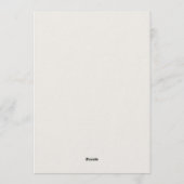 Elegante Einladung zur Einweihung - handgezeichnet (Rückseite)