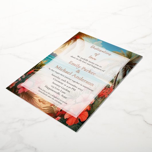 Elegante Einladung zur Goldfolie (Gedreht)