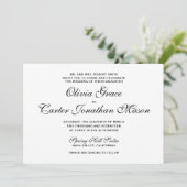 Elegante Einladung zur Hochzeit (Stehend Vorderseite)