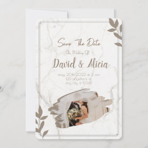 Elegante Einladung zur Hochzeit