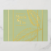 Elegante Einladung zur Hochzeit (Vorderseite)