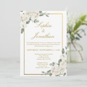 Elegante Einladung zur Hochzeit (Stehend Vorderseite)