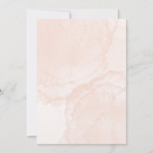 Elegante Einladung zur Hochzeit (Rückseite)