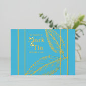 Elegante Einladung zur Hochzeit (Stehend vorne)