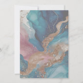 Elegante Einladung zur Hochzeit - bearbeitbare Vor (Rückseite)