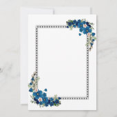 Elegante Einladung zur Hochzeit | Benutzerdefinier (Rückseite)