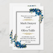 Elegante Einladung zur Hochzeit | Benutzerdefinier (Vorne/Hinten)