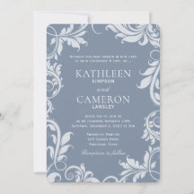 Elegante Einladung zur Hochzeit | BLÄTTER | Dusty