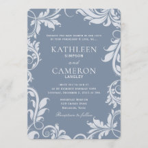 Elegante Einladung zur Hochzeit | BLÄTTER | Dusty 