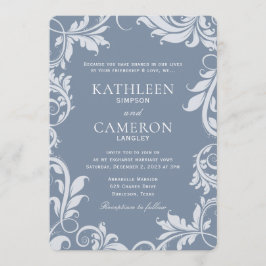 Elegante Einladung zur Hochzeit | BLÄTTER | Dusty 