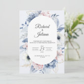 Elegante Einladung zur Hochzeit: Feiern Sie Liebe (Stehend Vorderseite)