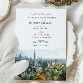 Elegante Einladung zur Hochzeit in New York City