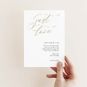 Elegante Einladung zur Hochzeit mit kalligrafische